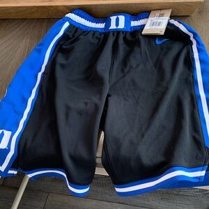 Nike Duke Black and Blue Basketball Shorts Youth Large